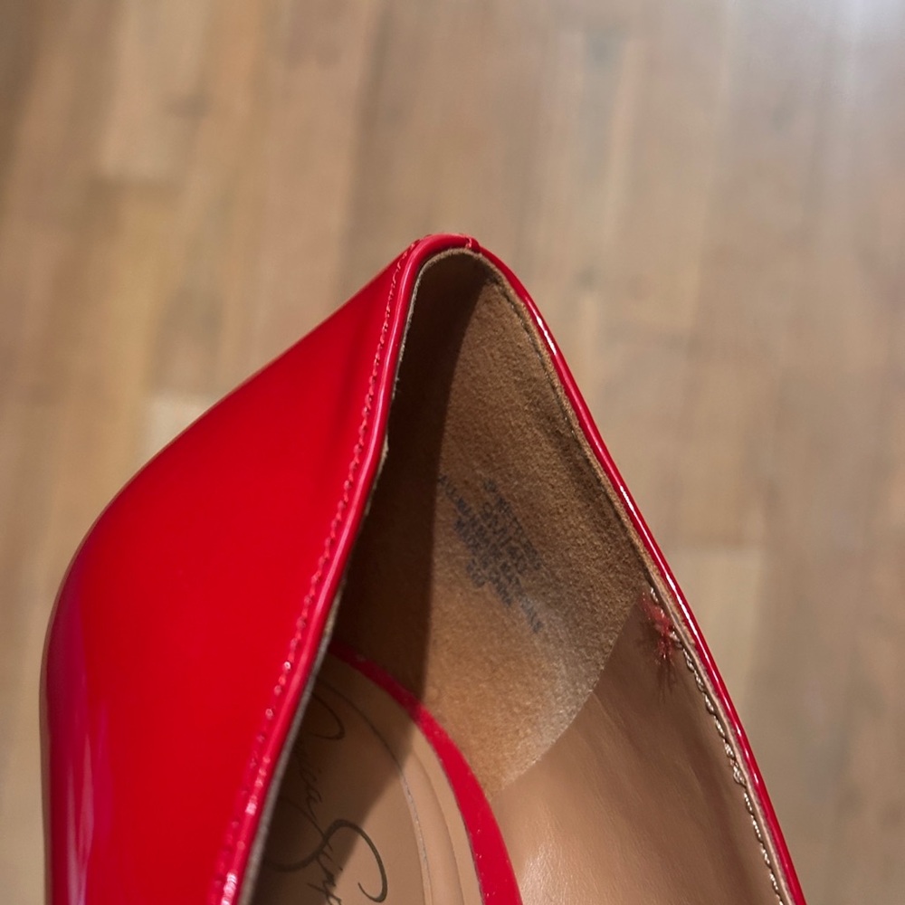 Jessica Simpson Nettles Red Patent Heels - Picture 9 of 10